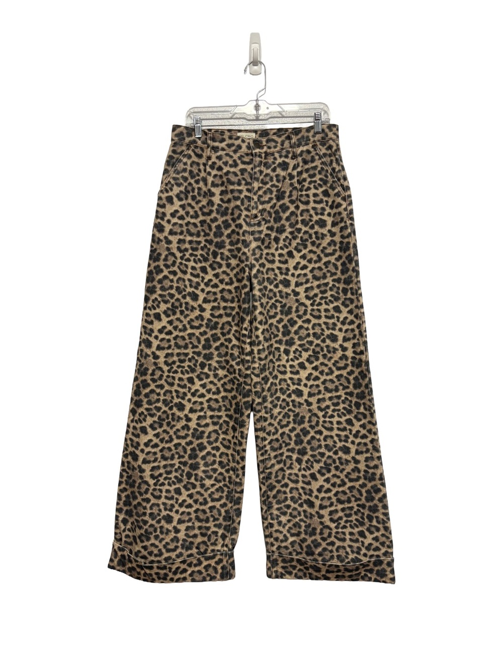 PILCRO Wide Leg Jeans Leopard Print 29T